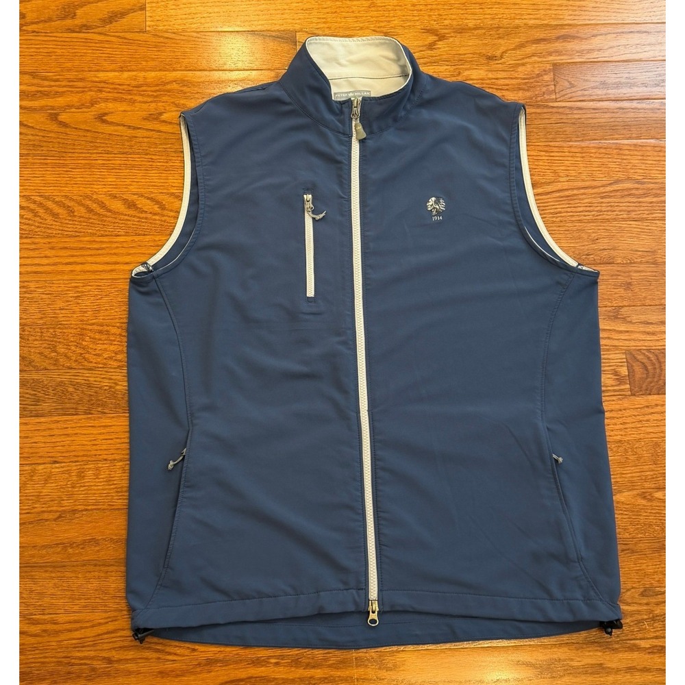 Peter Millar Wind Vest Mens Large Golf North Shore Country Club Indian Head